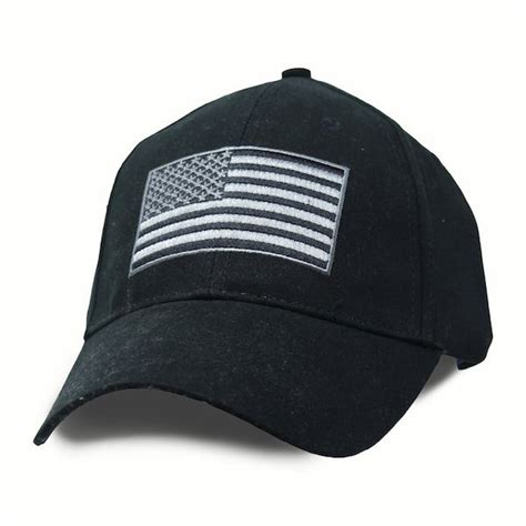 Tactical US Flag Black Hat - Devil Dog Depot