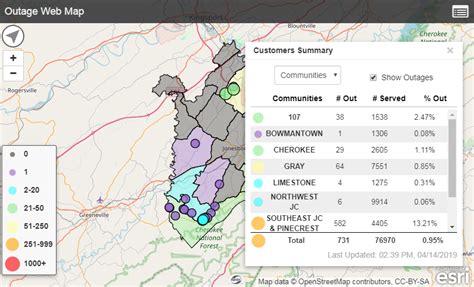 Blue Ridge Electric Power Outage Map - Maping Resources