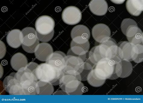 Blurred Background with White Lights. Stock Image - Image of circle ...