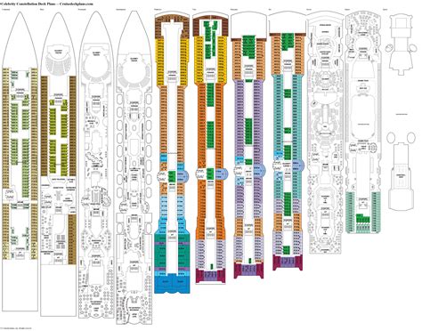 Celebrity Constellation Continental Deck Plan Tour