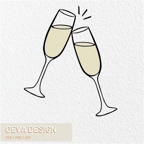 Champagne Glass SVG / Champagne Clink / Wine Glass SVG / - Etsy ...