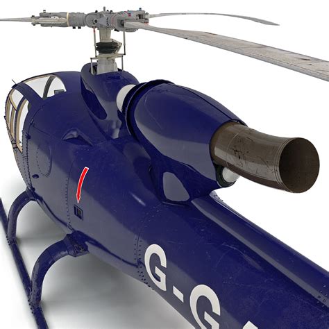 gazelle helicopter 3d model