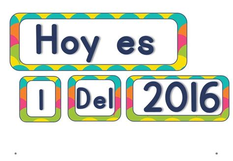 Calendario movil para nuestras clases y salones, meses días de la semana, estaciones y ...