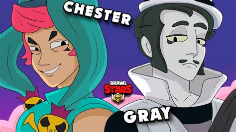 CHESTER & GRAY - BRAWL STARS ANIMATION COMPILATION - Mindovermetal English