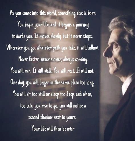 Love this quote from Heaven Sent Peter Capaldi Doctor Who, Doctor Who 12, 13th Doctor, Doctor ...