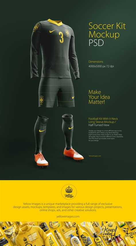 Soccer Kit Mockup PSD :: Behance