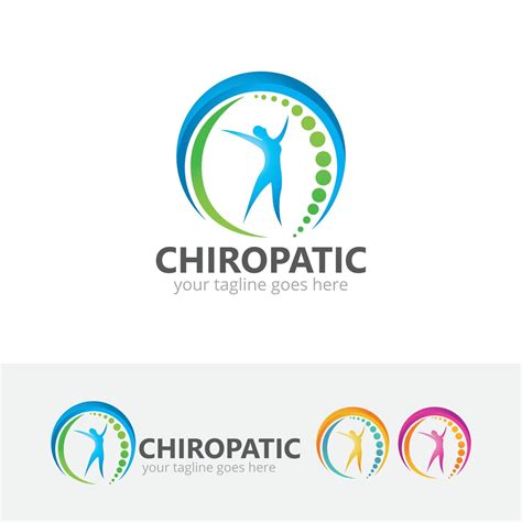 Chiropractic vector concept logo design 6199163 Vector Art at Vecteezy