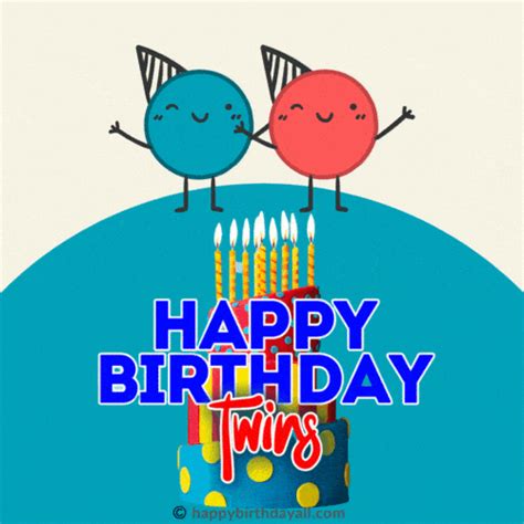 Happy Birthday Twins GIFs Free Download