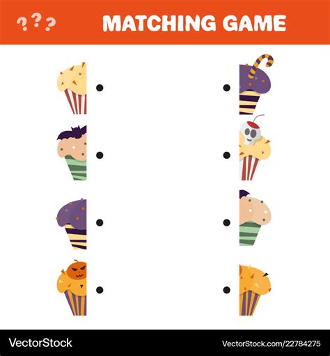 Matching game educational children activity Vector Image