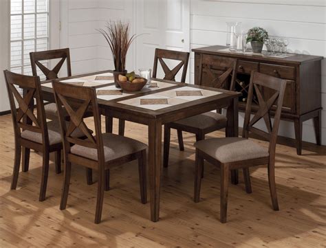 Tucson Ceramic Tile Extendable Dining Room Set, 794-64, Jofran