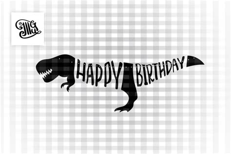 Dinosaur Happy Birthday banner