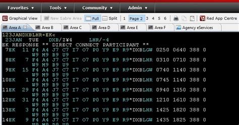 Sabre : How to check flight availability in Sabre system