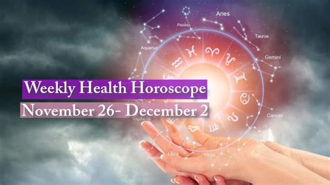 Weekly Health Horoscope For 26 November To 2 December: Boost Your ...