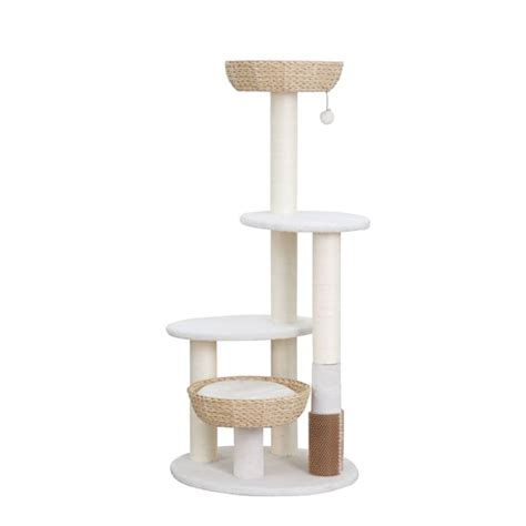 PetPals Group Pharaoh Multi-Level Handwoven Cat Tree with Recycled ...