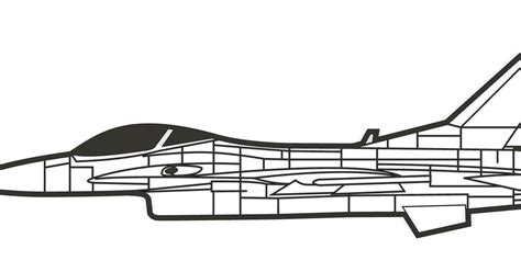 F-16 - Side View - Silhouette by Chris D | Download free STL model ...