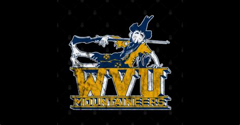 Vintage WVU Mascot - Mountaineers - Posters and Art Prints | TeePublic