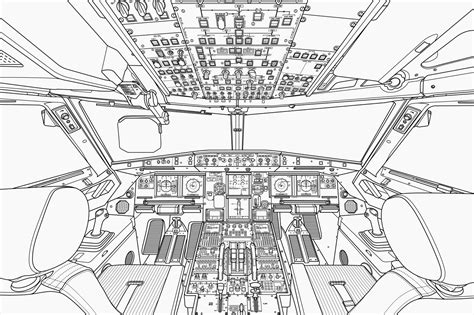 Airbus A320 cockpit :: Behance