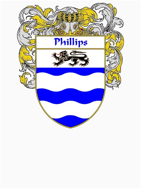 "Phillips Coat of Arms / Phillips Family Crest" T-shirt by IrishArms ...