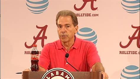 Nick Saban Press Conference: Kent State Golden Flashes