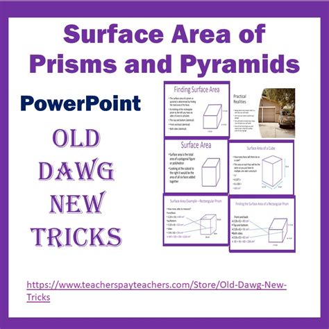 Surface Area of Prisms and Pyramids PowerPoint | Made By Teachers