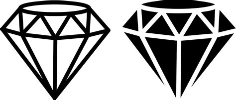 Diamond Outline Clip Art at Clker.com - vector clip art online - Clip ...