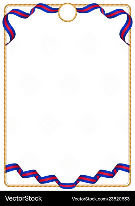 Frame and border of cambodia colors flag Vector Image