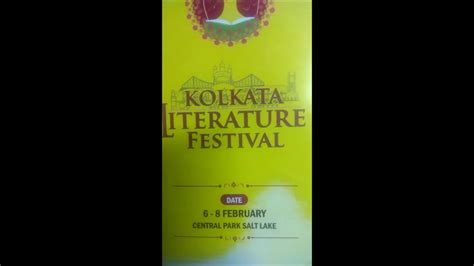 Video: Schedule of Kolkata Literature Festival 2020 - YouTube