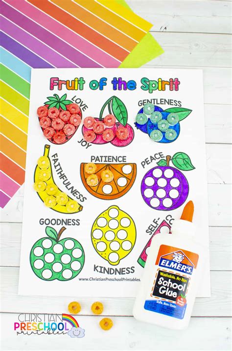 Fruit Of The Spirit Printables Christian Preschool Printables | Images ...