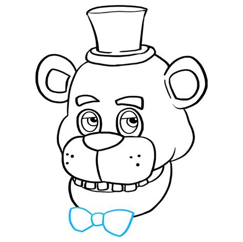 How to Draw Freddy Fazbear from Five Nights at Freddy's | Easy drawings, Fnaf coloring pages ...