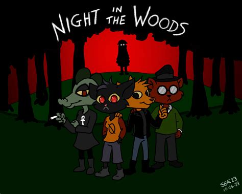 Night in the Woods main characters by TheRealSneakers on DeviantArt