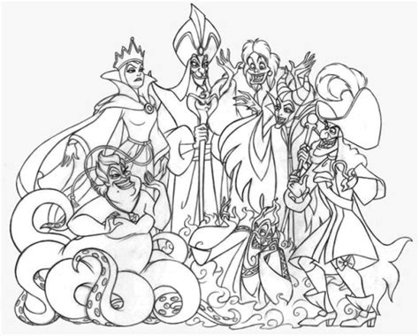 Disney Villains Coloring Pages to Inspire Creativity and Relaxation - Coloring Pages