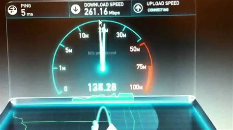 Amazing Fiber Optic Speed Test! 260MB/s - YouTube