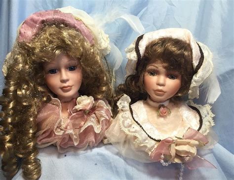 Timeless Images Lot of 2 Porcelain Doll Heads Show-Stoppers Inc | Doll ...