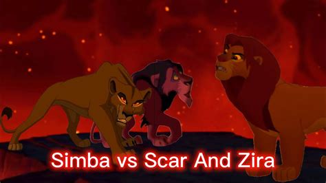 Simba vs Scar and Zira (Live action Music background) - YouTube