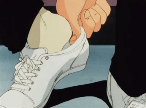 Shoes Anime GIF - Shoes Anime WearingShoes - Discover & Share GIFs