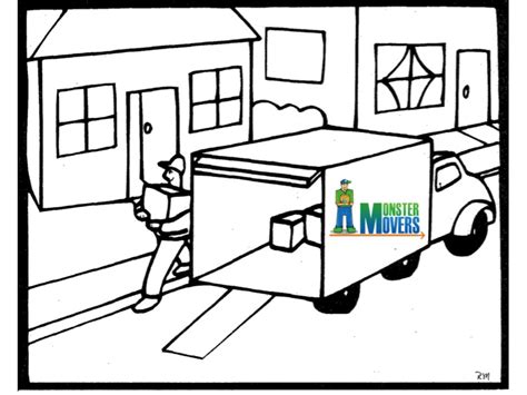 moving coloring page | Mover Help – Tips, Advice, and How To Move