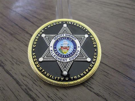 Deputy Sheriff Allegheny County Sheriffs Office PA Challenge Coin #991P ...