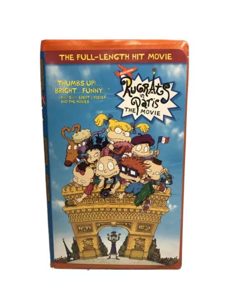 RUGRATS IN PARIS (VHS, 2000) Nickelodeon Nick Jr Kids VCR Tape $18.88 - PicClick CA