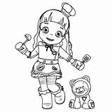 Rainbow Ruby Coloring Page Printable Pages sketch template