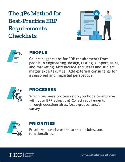 ERP Requirements Template, Checklist & Document 2023 | TEC