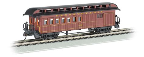 Bachmann HO Scale Old-Time Combine Car with Rounded-End Clerestory Roof, Pennsylvania Railroad ...