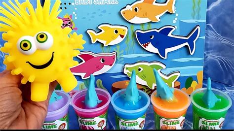 Learn Colors with Baby Shark Slime for Kids Toddlers (Sing-Along) - YouTube