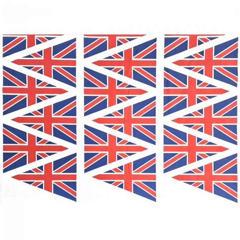 Union Jack Fabric - Pure Cotton, UK Printing | Bunting Panel - Classic