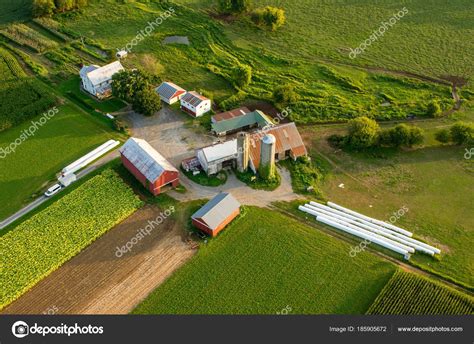 Aerial View of Farm. Stock Photo by ©clintonweaverphotos 185905672