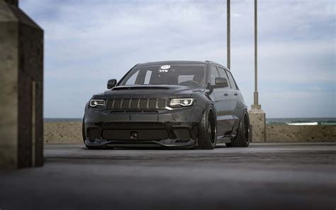 Download Enjoy the freedom of the open road in the Jeep Trackhawk Wallpaper | Wallpapers.com