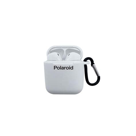 Polaroid Bluetooth True Wireless Series Stereo Earbuds with Silicone Charging Dock - White - GeeWiz