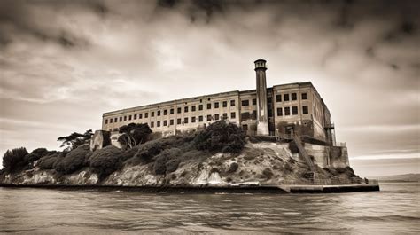 Prison Image Of The Alcatraz Island On A Boat Backgrounds | JPG Free ...