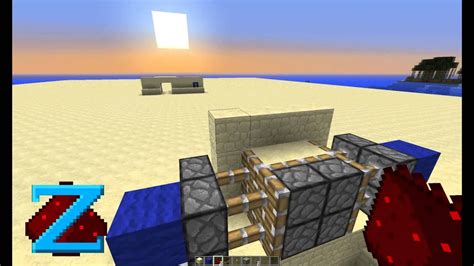 Redstone Tutorials - 2x2 Hidden Piston Door Invisible - YouTube