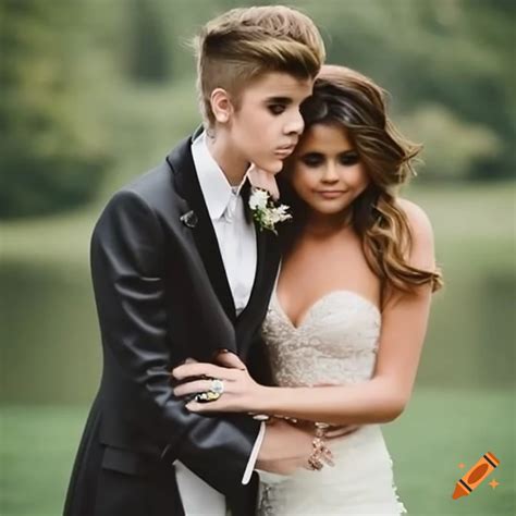 Image from justin bieber and selena gomez wedding on Craiyon