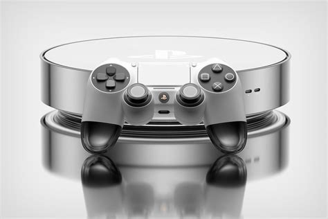 PlayStation 5 “Pro” edition concept looks like a shiny Roomba-shaped gaming console - Yanko Design